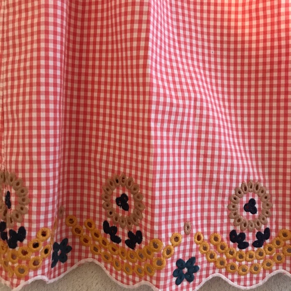 NWT! Madewell Embroidered Gingham Tank Top / Boho - Picture 3 of 8